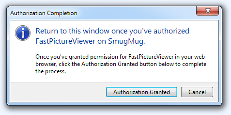 FPV Publisher (SmugMug OAuth Step4)