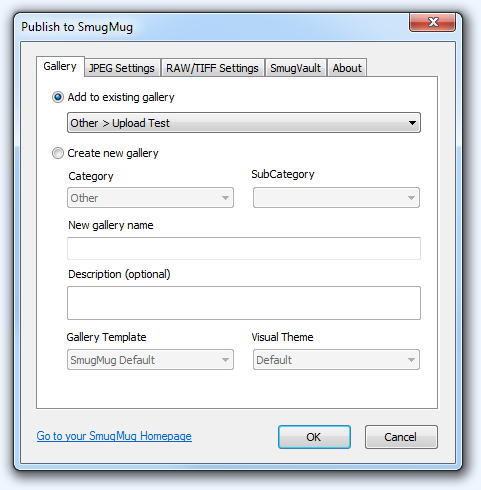 FPV Publisher (SmugMug Settings 1)